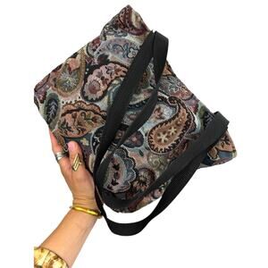 70's ORIGINAL POCKETBAG BY FOWLER & COMPANY tapestry bag